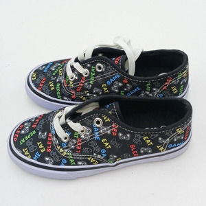 US Sports Girls Slip On Shoes Size 13 Game Design Eat Sleep and Repeat‎